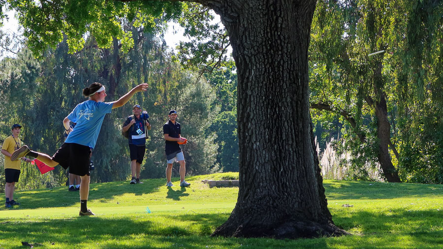 Disc Golf Putter Weight Being Tested